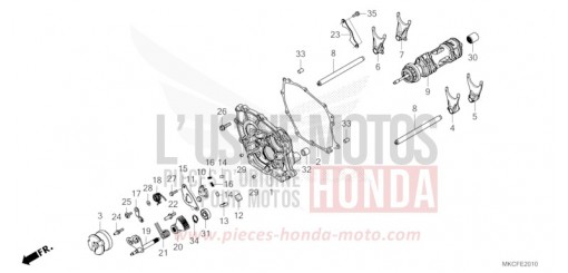 TAMBOUR DE CHANGEMENT/FOURCHETTE DE SELECTION (DCT) GL1800BDN de 2022